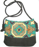 Suede handbag